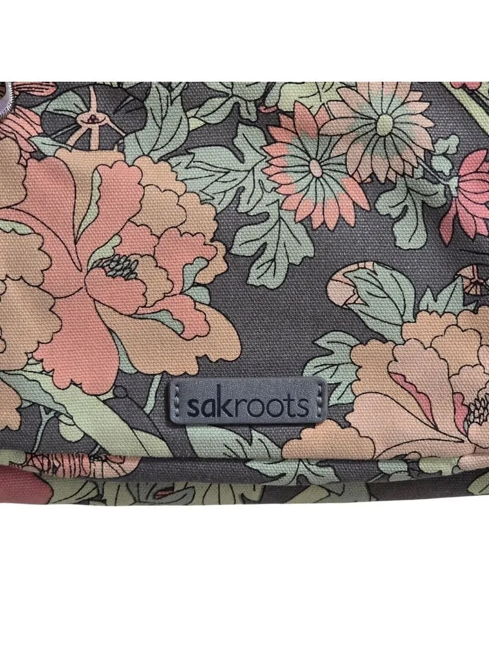 Sakroots Camden Small Floral Cotton Canvas Crossbody Purse